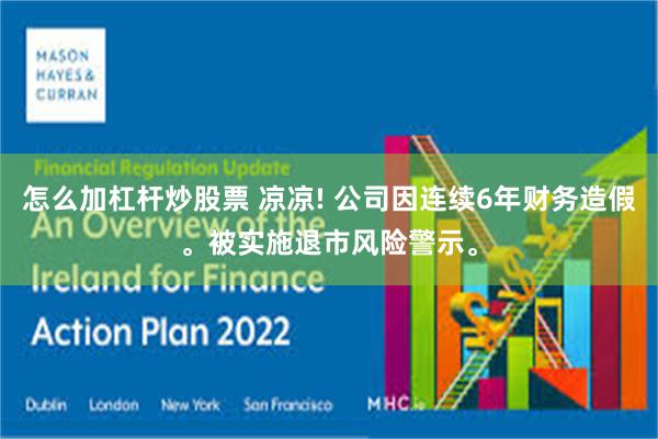 怎么加杠杆炒股票 凉凉! 公司因连续6年财务造假。被实施退市风险警示。