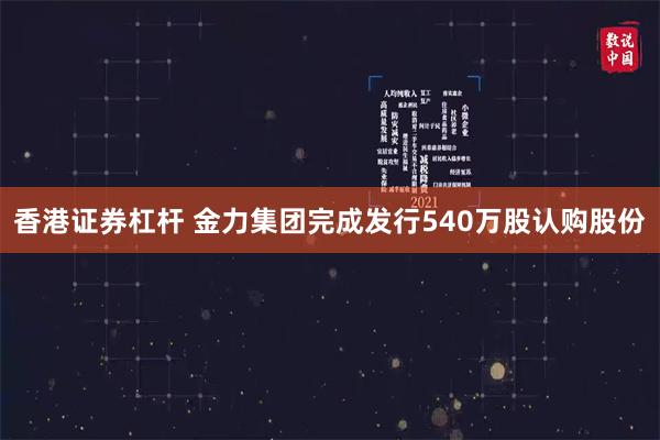 香港证券杠杆 金力集团完成发行540万股认购股份