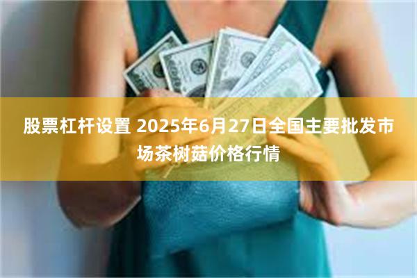 股票杠杆设置 2025年6月27日全国主要批发市场茶树菇价格行情
