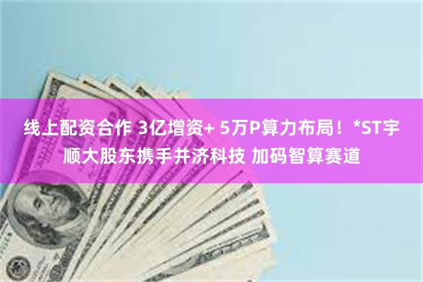 线上配资合作 3亿增资+ 5万P算力布局！*ST宇顺大股东携手并济科技 加码智算赛道